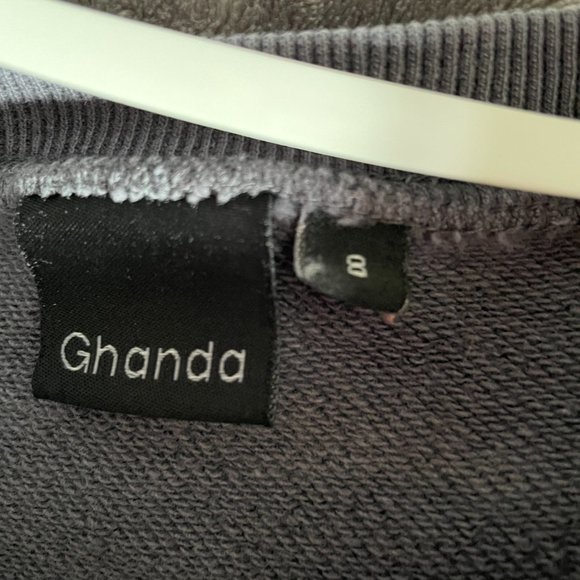 GHANDA Navy Crewneck Sweater - Picture 3 of 3